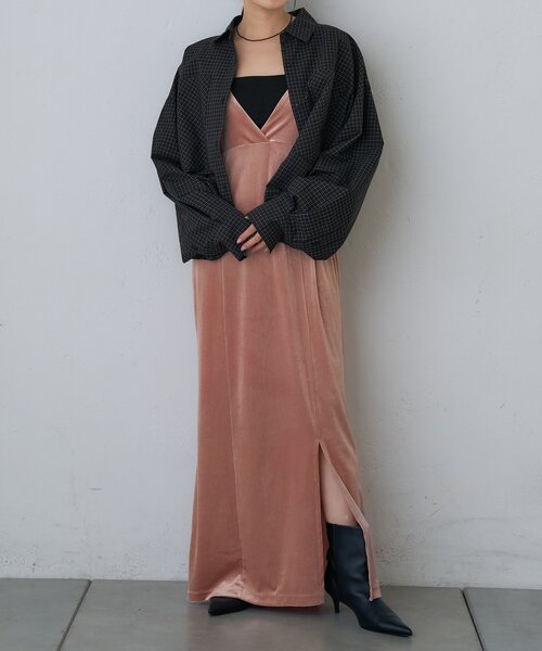 SHENERY（シーナリー） ワンピース ベロアキャミワンピース : ZOZOTOWN