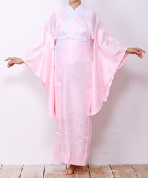 ◆おふく◆長襦袢　L Lサイズ　着物 洗える 長襦袢 「白」 S/M/L/LLサイズ 掛け衿つき 地紋入り