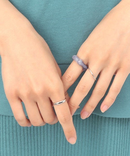 チチカカ（TITICACA） 指輪 リング マーブルアセチxメタル3Pセット