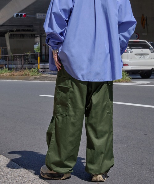 MONO-MART（モノマート） ワイドパンツ カーゴパンツ ワイドテーパード
