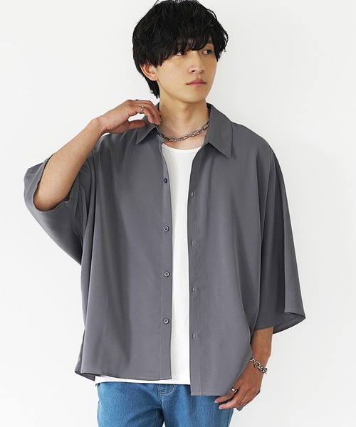 MinoriTY（マイノリティ） シャツ 「MinoriTY」とろみ素材ドルマン