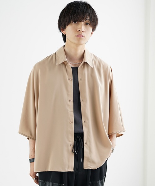 MinoriTY（マイノリティ） シャツ 半袖 「MinoriTY」とろみ素材