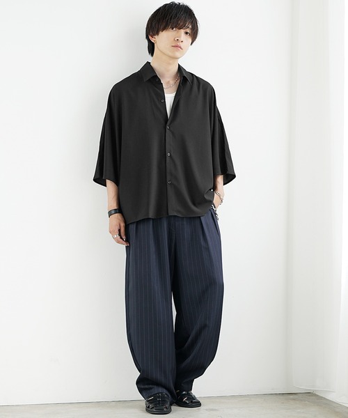 MinoriTY（マイノリティ） シャツ 「MinoriTY」とろみ素材ドルマン