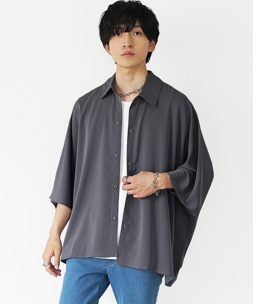 MinoriTY（マイノリティ） シャツ 「MinoriTY」とろみ素材ドルマン