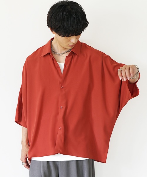 MinoriTY（マイノリティ） シャツ 「MinoriTY」とろみ素材ドルマン