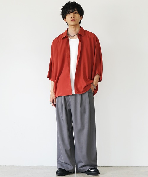 MinoriTY（マイノリティ） シャツ 「MinoriTY」とろみ素材ドルマン