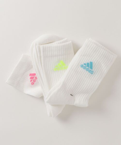 adidas 靴下 クッション クルーソックス 3足組 / アディダス