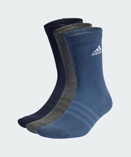 adidas（アディダス） 靴下 クッション クルーソックス 3足組
