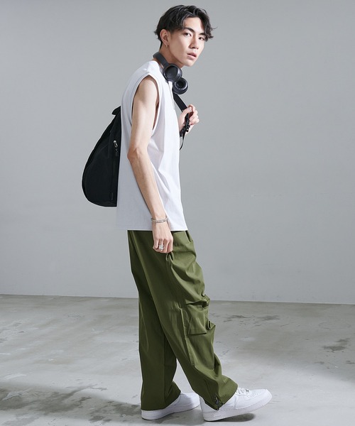 カジュアル エレガントノースリーブ ゆったり カバーオール JEMORGAN タンクトップ 「JEMORGAN LONG JOHNS/ジェーイー