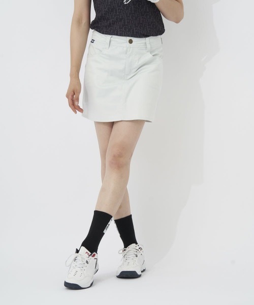 FILA ゴルフ レディース スカート ブラック/ホワイトチェック FILA ゴルフウェアレディース スカート インナー付きパンツ