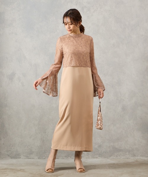 AIMER ドレス ブラウス付マルチWAYIラインパーティードレス 結婚