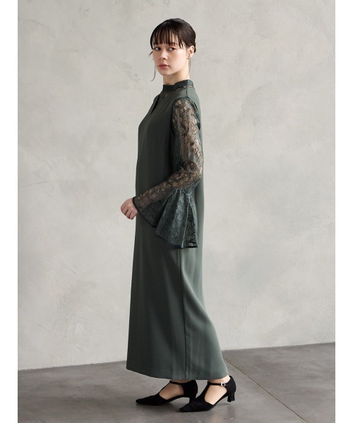 最終値下AIMER ブラウス付マルチ WAYI ラインパーティードレス グリーン AIMER（エメ） ドレス ブラウス付マルチWAYIラインパーティードレス