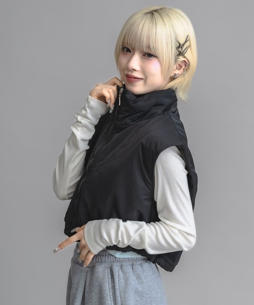 17HR（セブンティーンアワーズ） ベスト ジレ ショートエコダウン