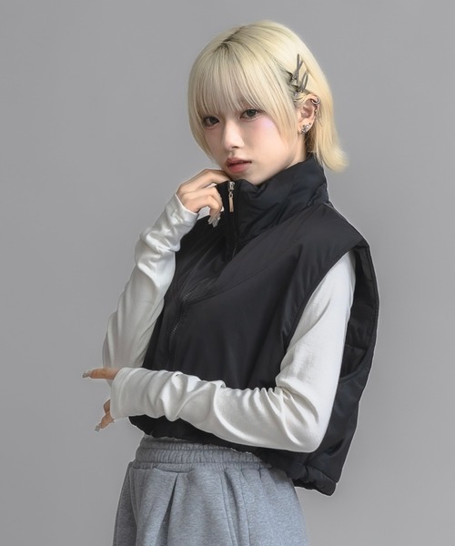 17HR（セブンティーンアワーズ） ベスト ジレ ショートエコダウン