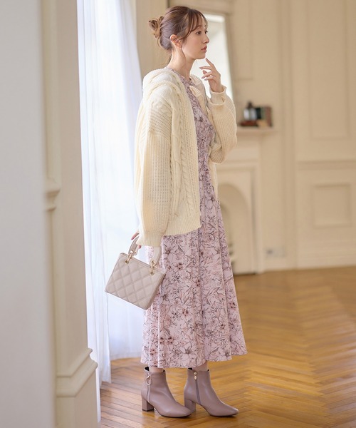【DOLCE&GABBANA】ジップケーブルニットパーカー alotta パーカー ケーブルニットジップパーカー レディース