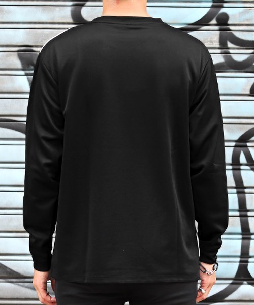 LUXSTYLE（ラグスタイル） tシャツ ポンチブロック切替ロンT メンズ
