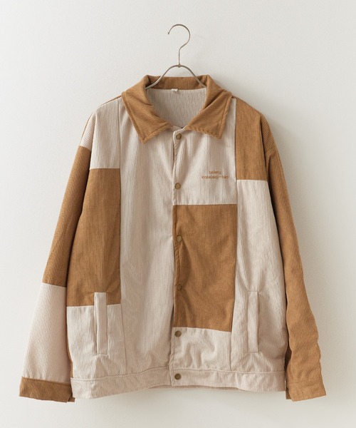 ROOP TOKYO カバーオール パターン切替コーデュロイジャケット