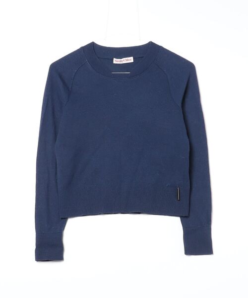 SEE BY CHLOE」 ワンポイント長袖ニット - ネイビー レディース 