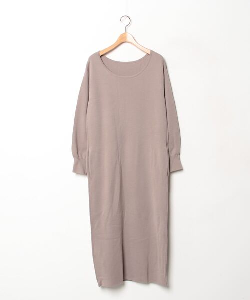 GRACE CONTINENTAL」 ニットワンピース 36 ベージュ レディース 