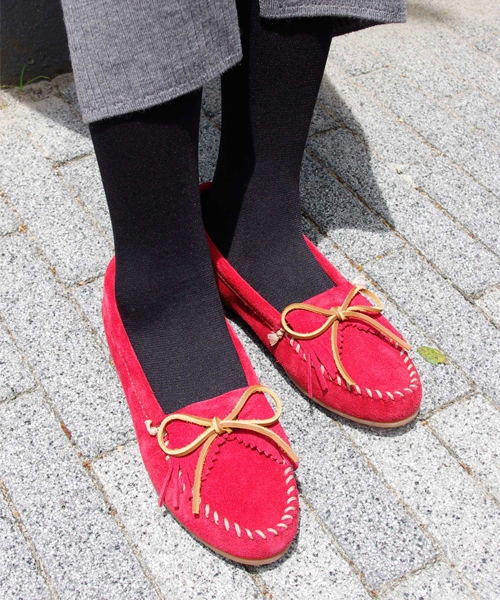 デッキシューズ モカシン 「MINNETONKA/ミネトンカ」 KILTY SUEDE MOC / キルティー スエード モカシン レディースの画像