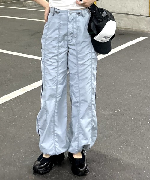 LAGUA GEM（ラグアジェム） パンツ NYLON STITCH パンツ レディース