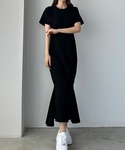ワンピース 半袖 「選べる」ストレッチカットワ...の詳細画像2
