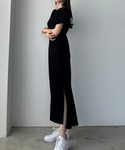 ワンピース 半袖 「選べる」ストレッチカットワ...の詳細画像3