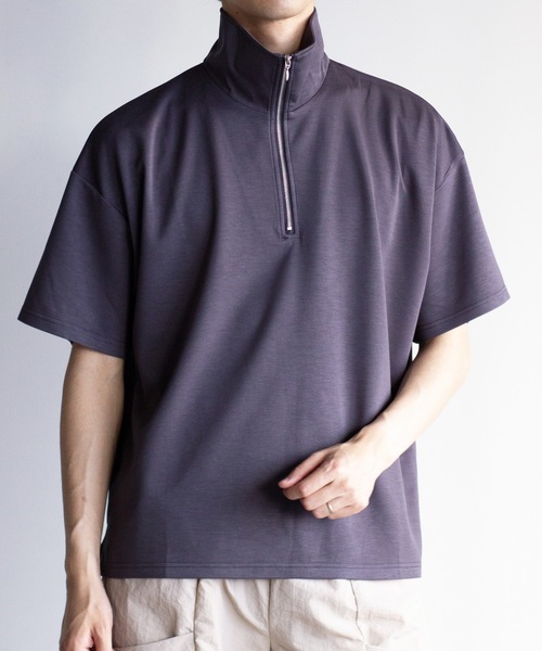 Magine ポロシャツ 「SELECT」IR:ダンボールニットハーフジップ