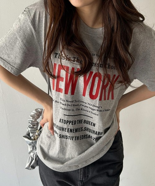 tシャツ ネックリボンタイTシャツ レディース VitaFelice tシャツ 英字ロゴビッグTシャツ レディース