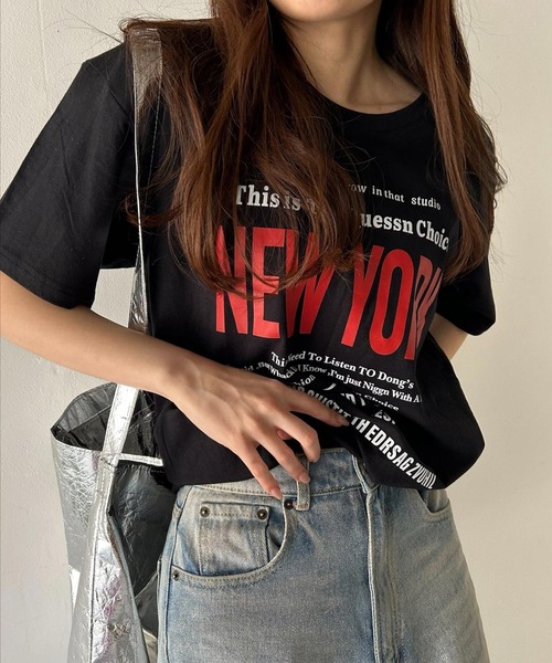VitaFelice tシャツ 英字ロゴビッグTシャツ レディース