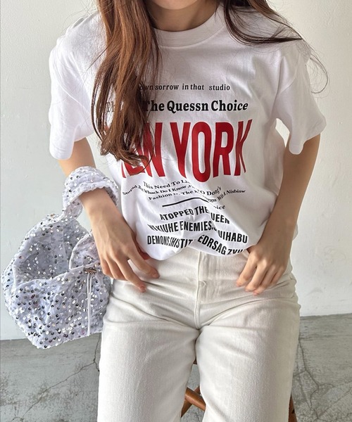 VitaFelice tシャツ 英字ロゴビッグTシャツ レディース