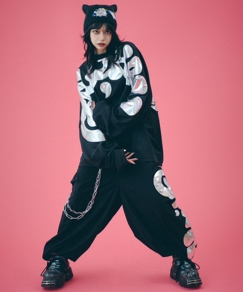 GALFY tシャツ 「GALFY」ピッカピカの大萌袖ロンT メンズ