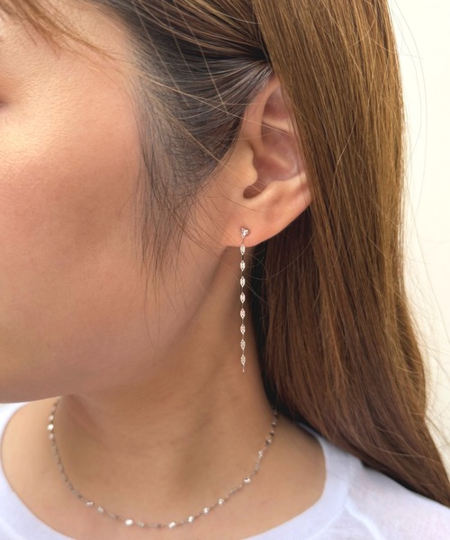 les bonbon ピアス 「les bonbon」sunlighte tiny pierce / white gold