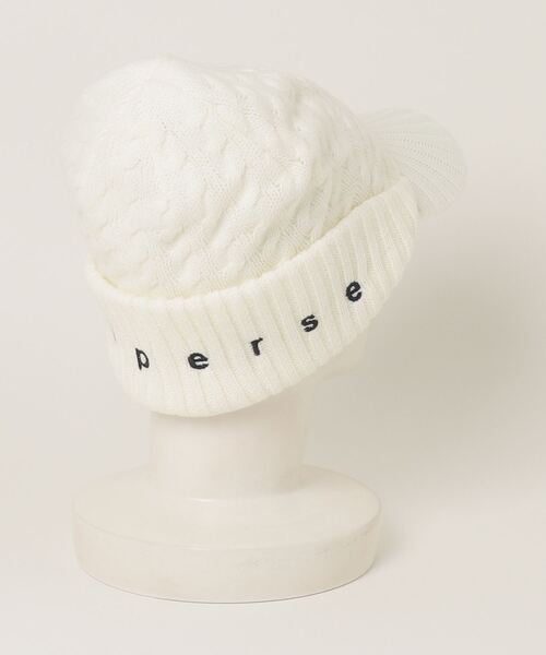 and per se（アンパスィ） キャップ 帽子 ライナー付きニットキャップ