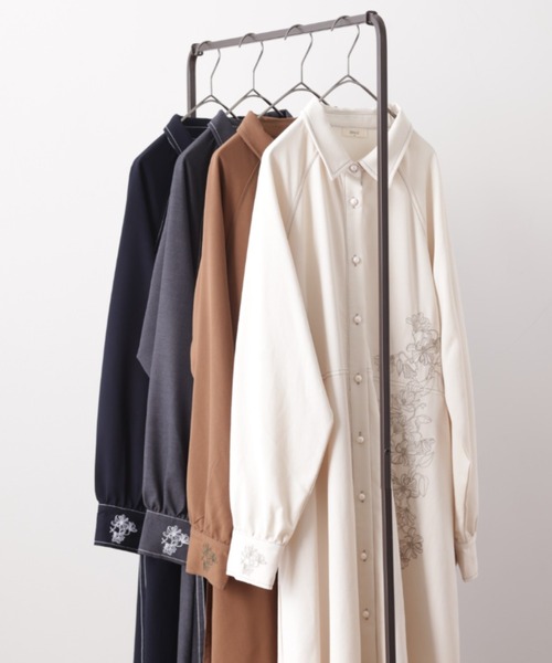 ワンピース u HUG.U（ハグユー） ワンピース 刺繍シャツワンピース : ZOZOTOWN Yahoo