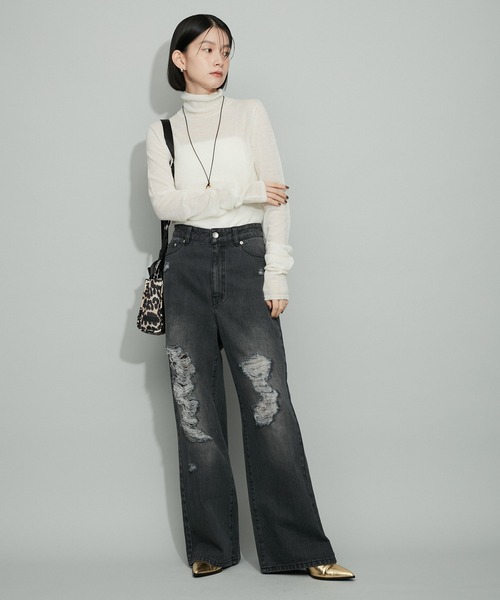 ADAM ET ROPE'（アダムエロペ） ニット セーター 「WEB限定・洗える