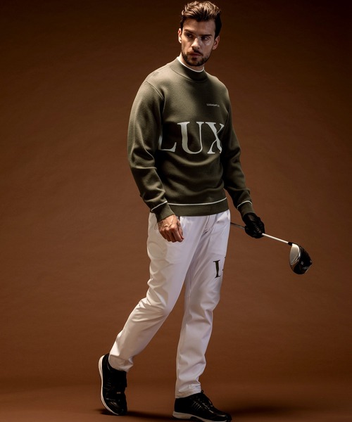 セーター ニット LUXEAKMPLUS(リュクスエイケイエムプラス)ゴルフ ビックロゴモックネックニット メンズ | LUXE AKM PLUS | 22