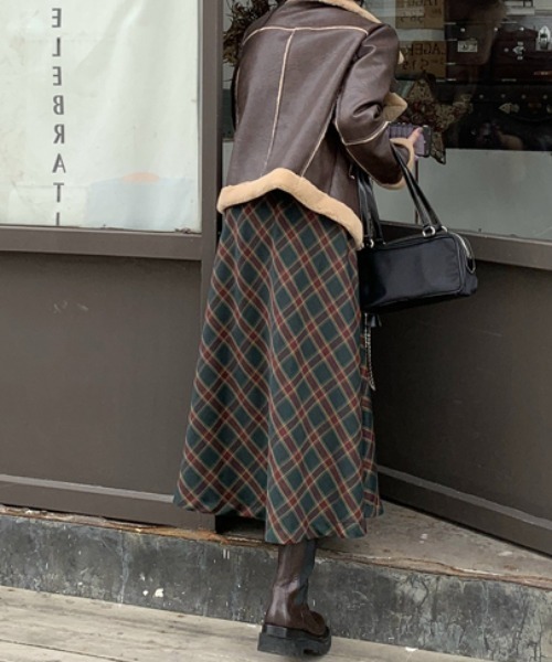 GEMEDA スカート チェックスカート : ZOZOTOWN Yahoo!店 - 通販