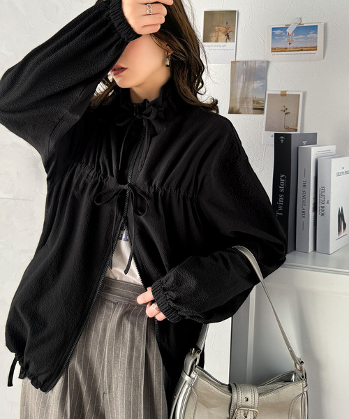 classicalelf ブルゾン アウター トレンド感たっぷりダブルジップ