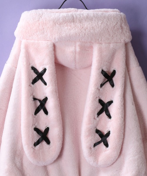 SITRY（シトリー） ブルゾン アウター Rabbit Ears Fur Hoodie