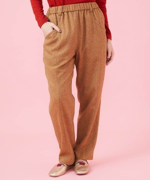 ホコモモラ（JOCOMOMOLA）/Mucho hilo ツイードテーパードパンツ Jocomomola（ホコモモラ） パンツ Mucho hilo ツイードテーパード