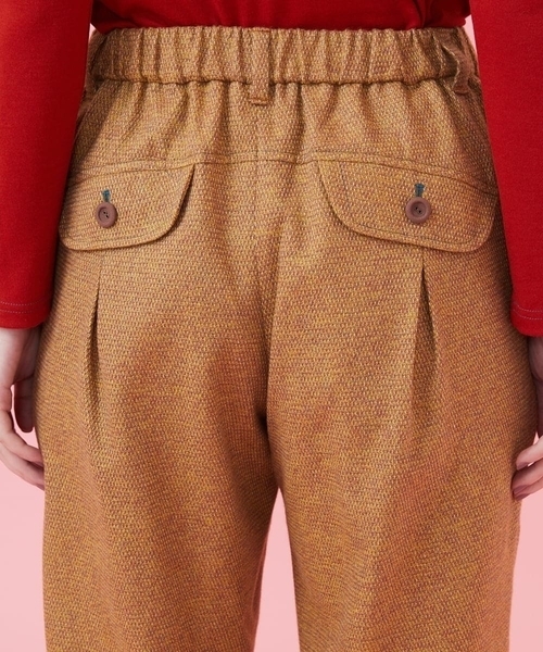 Jocomomola（ホコモモラ） パンツ Mucho hilo ツイードテーパード
