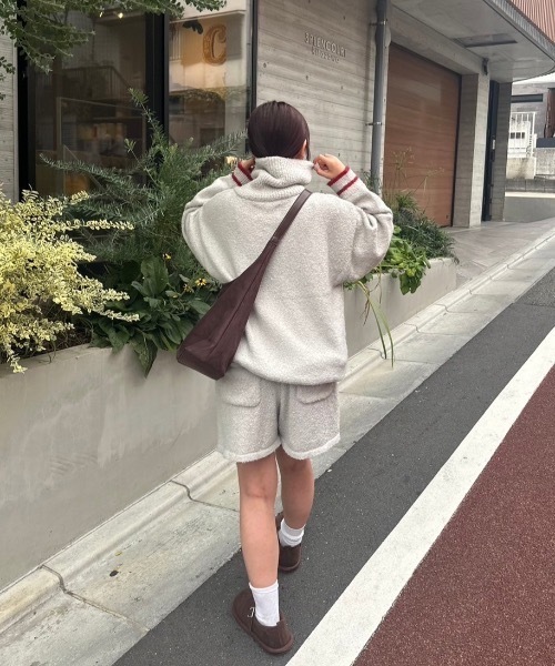 nemne（ネンネ） パンツ 「keel」ブークレニットショートパンツ