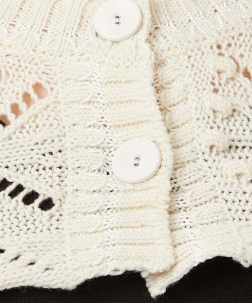 カーディガン 「ODAKHA/オダカ」crazy mini cardigan/ショートカーディガン レディース ODAKHA/オダカ】crazy mini cardigan/ショートカーディガン