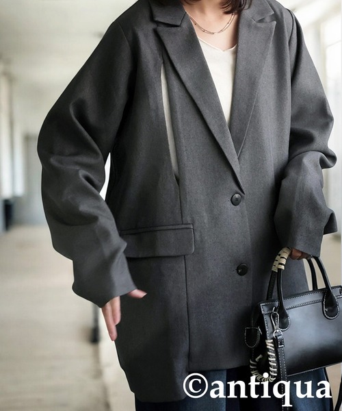 antiqua（アンティカ） ジャケット テーラードジャケット チェスト