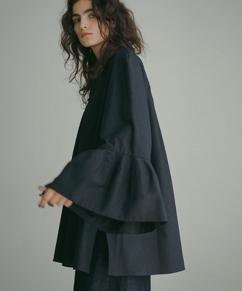 ETRE TOKYO シャツ ブラウス デザインスリーブスキッパーシャツ 