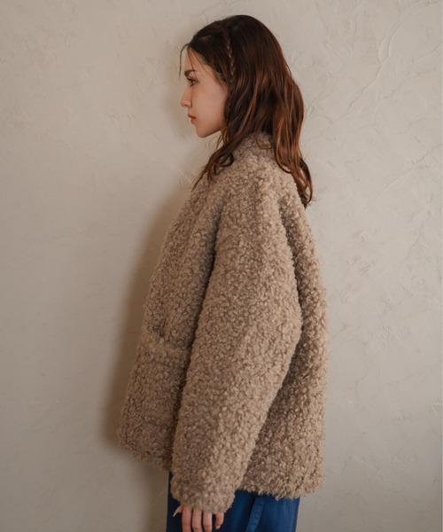 Nu（Hi! ONLINE STORE） ブルゾン アウター 「Nu」Vネックボア