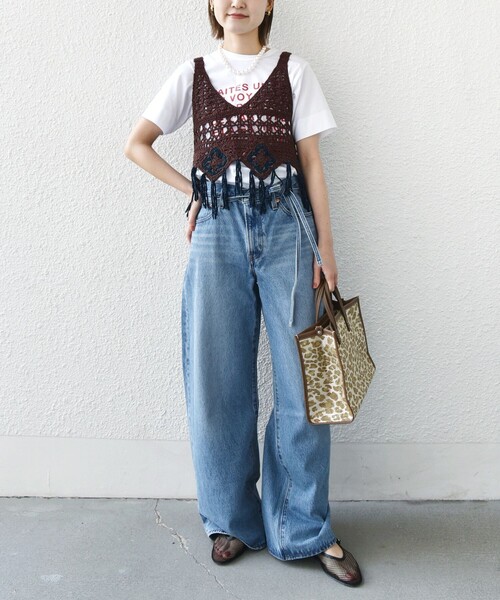 ニット セーター LOGAN KNITTING MILLS:「手洗い可能」モール ビスチェ レディース LOGAN knitting mills ニット セーター KNITTING MILLS:「手洗い