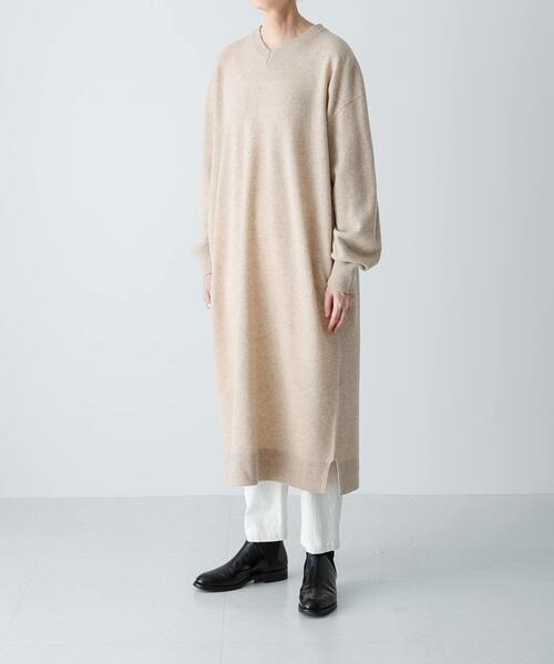 かぐれ ワンピース Vネックウールニットワンピース : ZOZOTOWN Yahoo