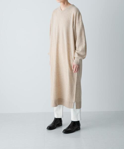 かぐれ ワンピース Vネックウールニットワンピース : ZOZOTOWN Yahoo